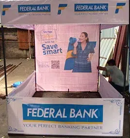 Federal Bank Promotional Tent 5 x 5 x 7 Manufacturer
